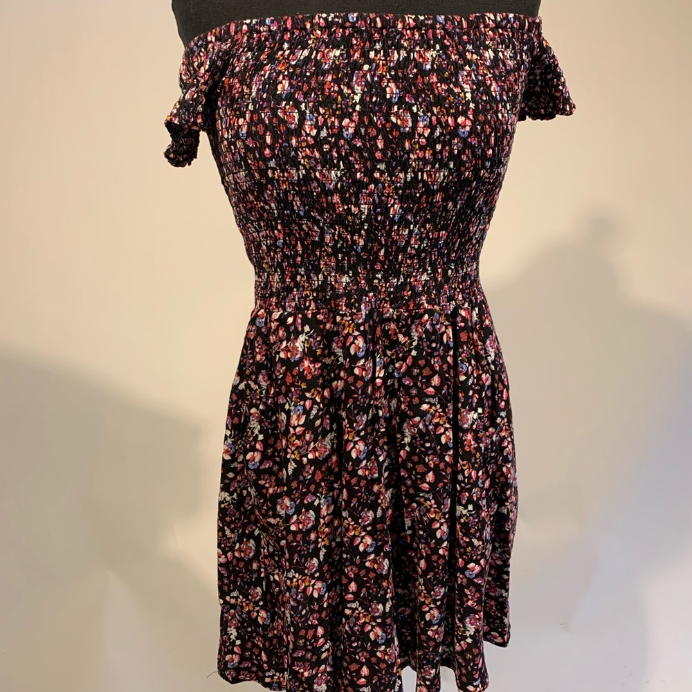 Express Floral Skater Dress with Pockets